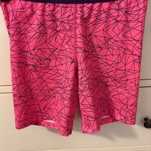Champion Girls Large Size 10-12 Pink Geometric Pattern Biker Shorts